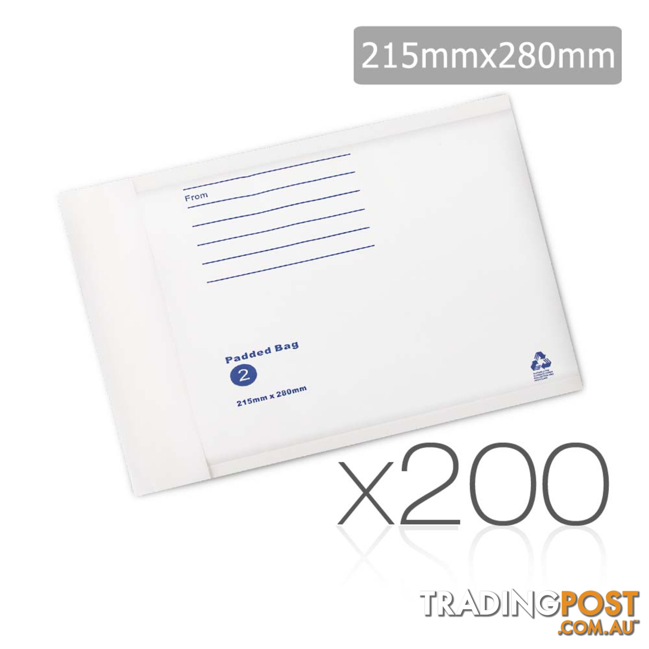 Bubble Padded Mail Envelopes 200pcs 215mm x 280mm