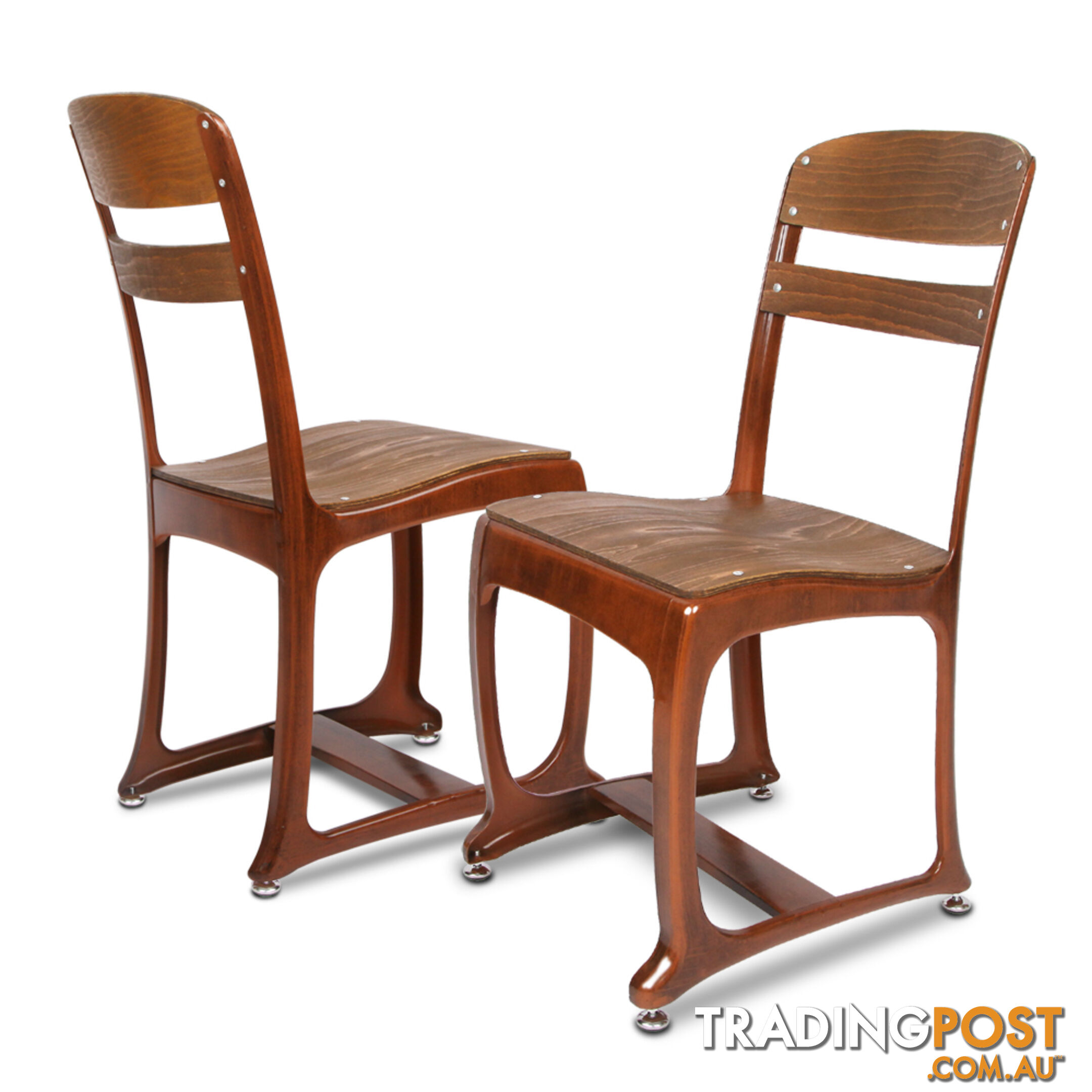 Set of 2 Replica Eton Dining Chairs - Copper