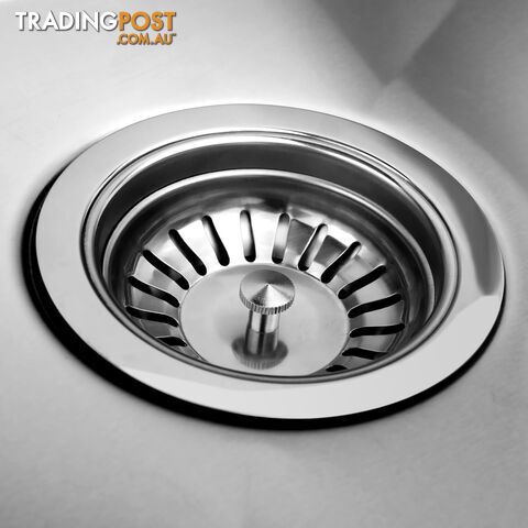 Stainless Steel Kitchen/Laundry Sink w/ Strainer Waste 440 x 440 mm