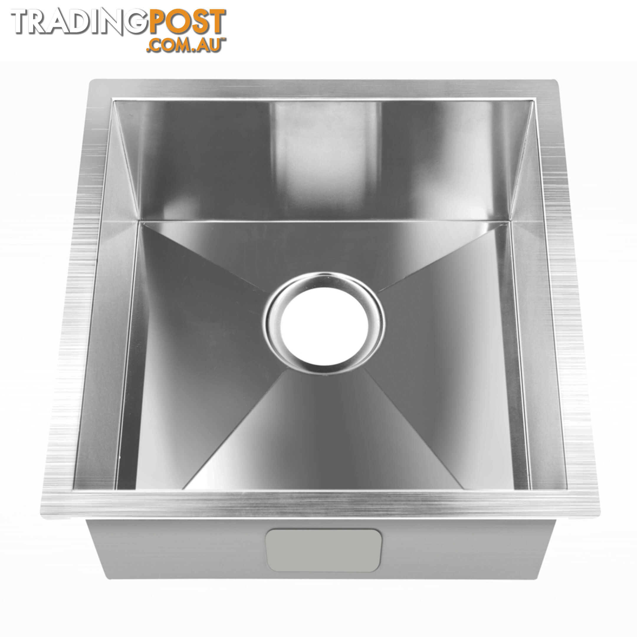 Stainless Steel Kitchen/Laundry Sink w/ Strainer Waste 440 x 440 mm