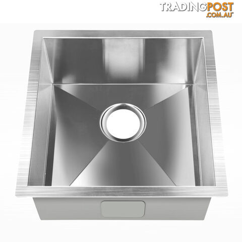 Stainless Steel Kitchen/Laundry Sink w/ Strainer Waste 440 x 440 mm