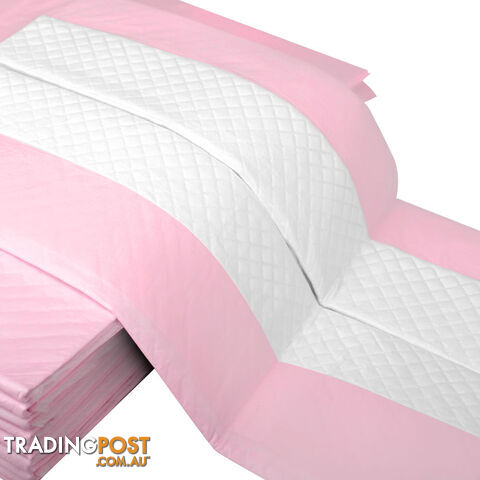 200 Puppy Pet Dog Toilet Training Pads Pink