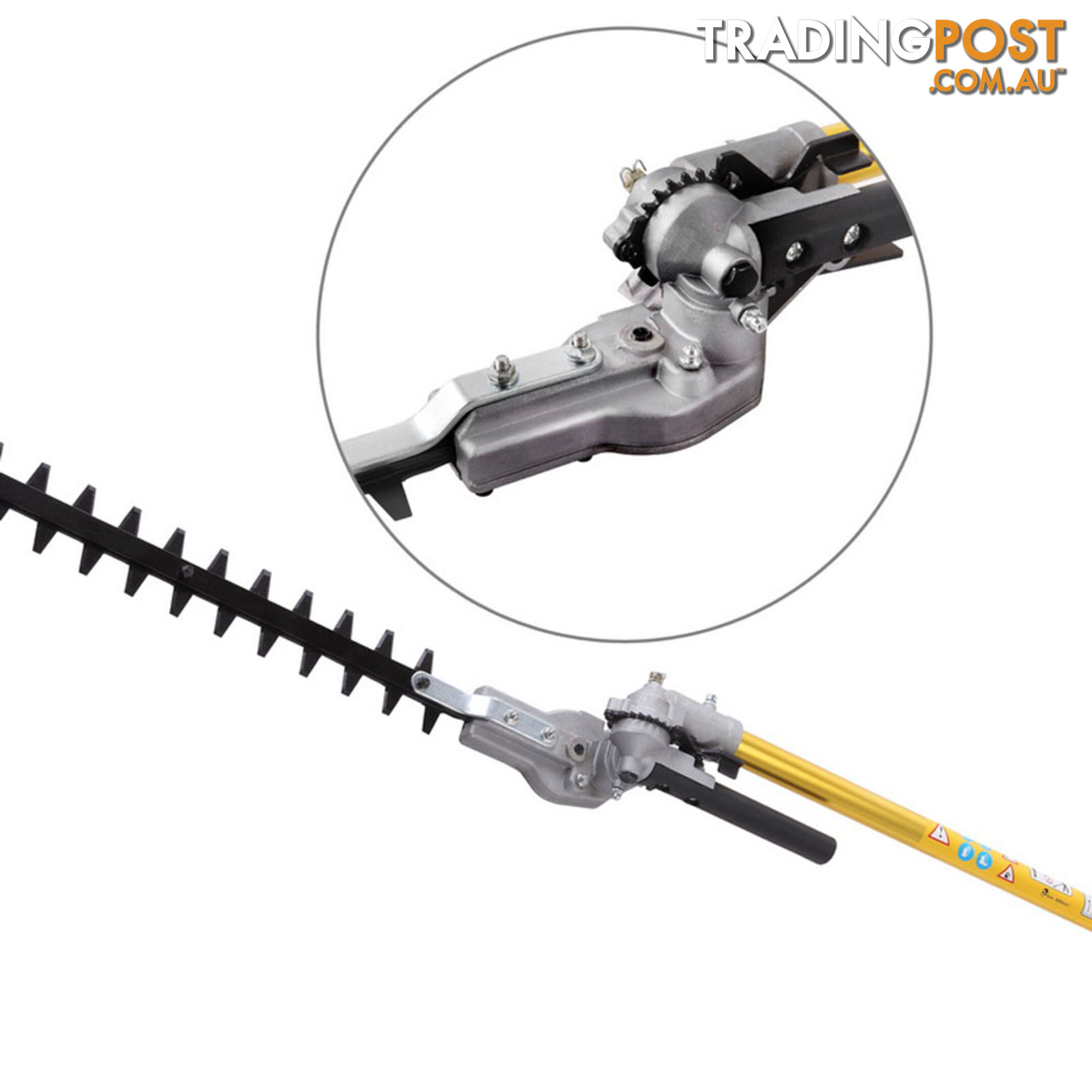 65cc 2 In 1 Petrol Pole Chainsaw Hedge Trimmer Pruner