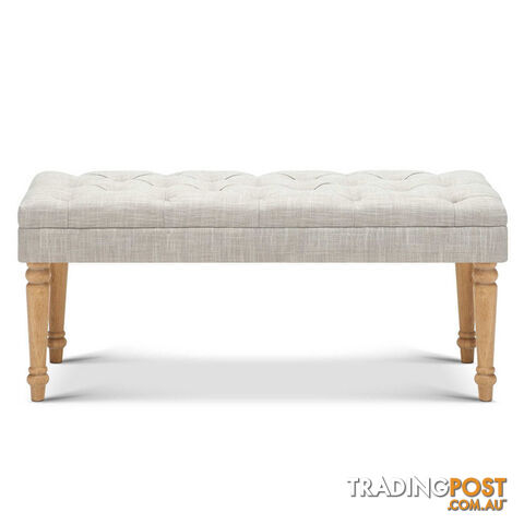 Seat Footstool Bench Stool - Beige