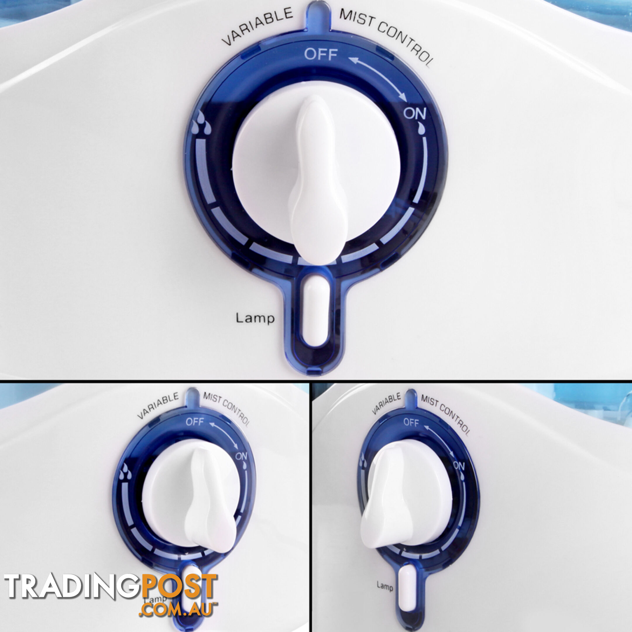 Ultrasonic Cool Mist Air Humidifier 4.5L White Blue