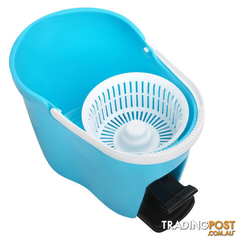 360 Degree Spinning Mop Spin Dry Bucket 8.5L Blue - photo 5 of 8