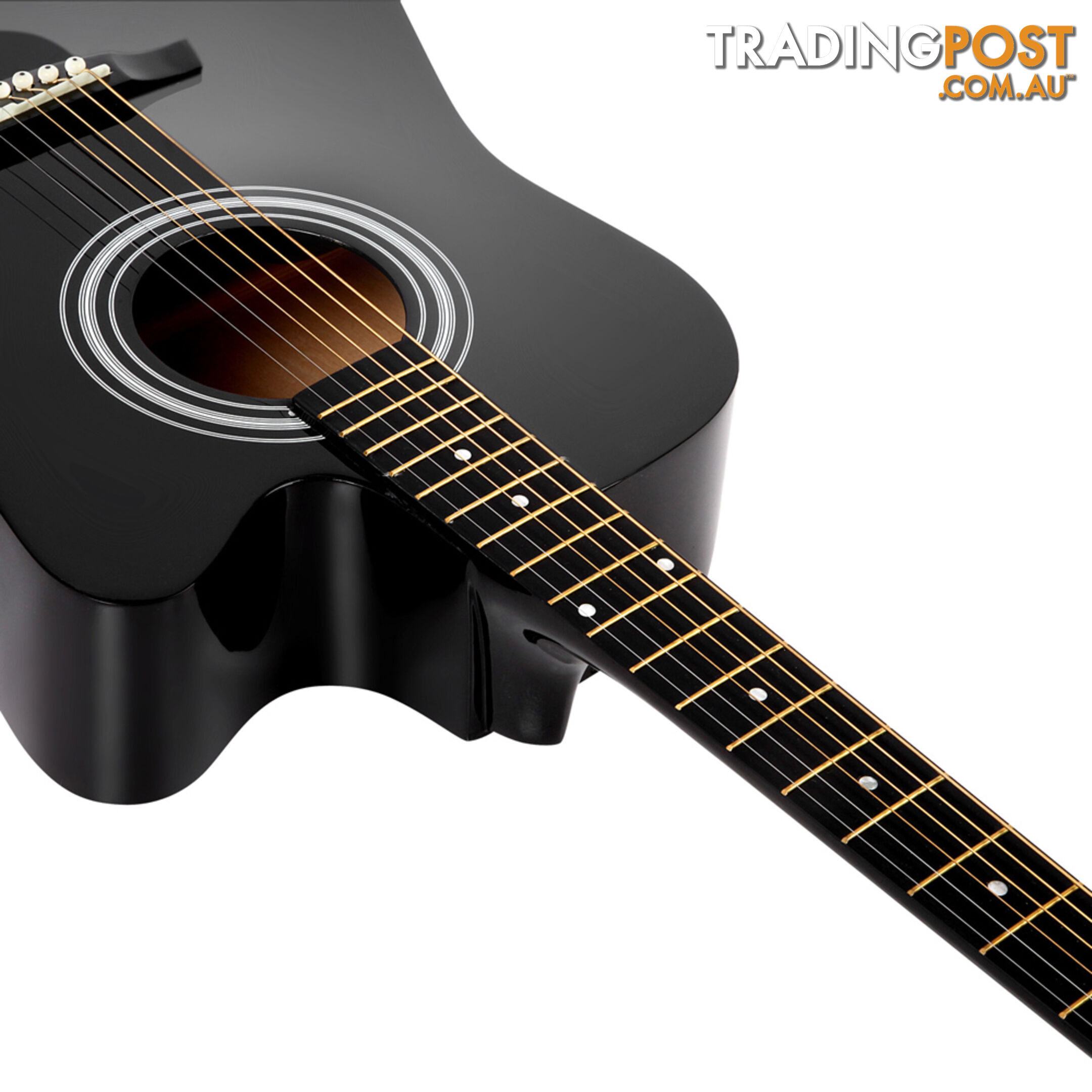 41" Steel-Stringed Acoustic Guitar Black