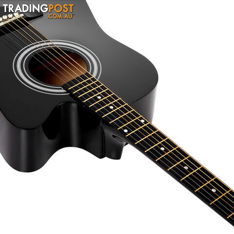 41" Steel-Stringed Acoustic Guitar Black