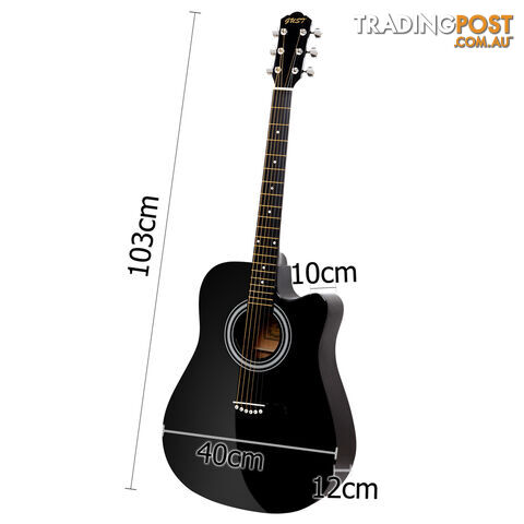 41" Steel-Stringed Acoustic Guitar Black