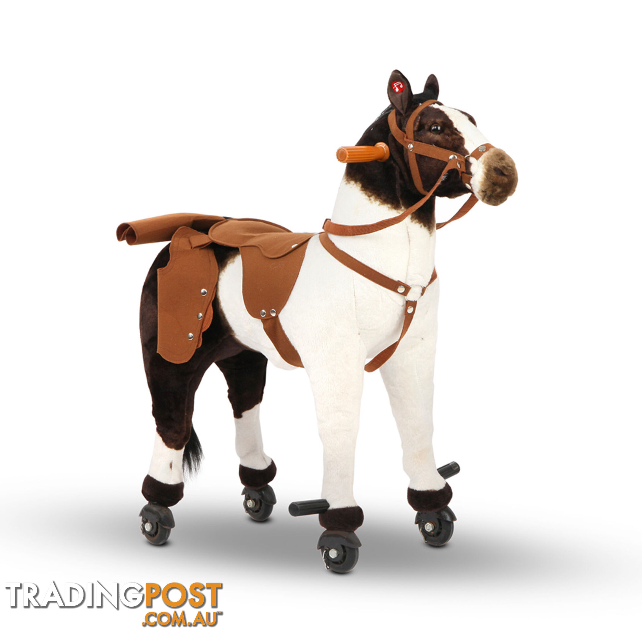 Ride on Pedal Toy Pony - White