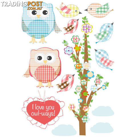 Love Owl-ways Tree Wall Stickers - Totally Movable