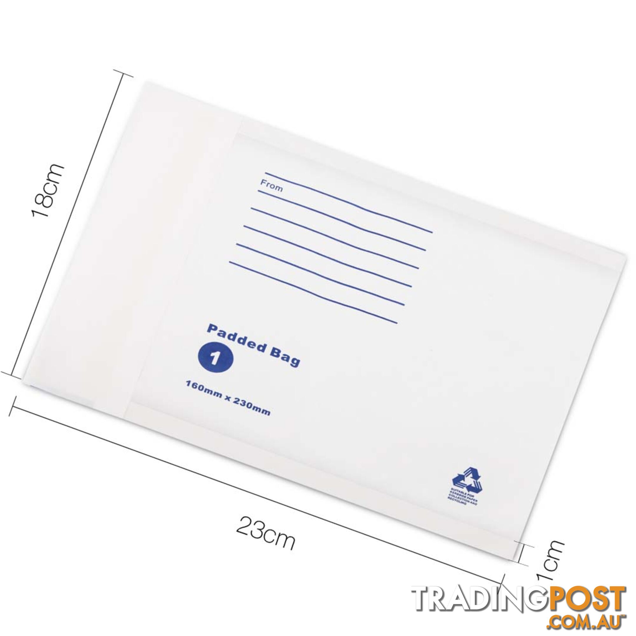 Bubble Padded Mail Envelopes 500pcs 160mm x 230mm