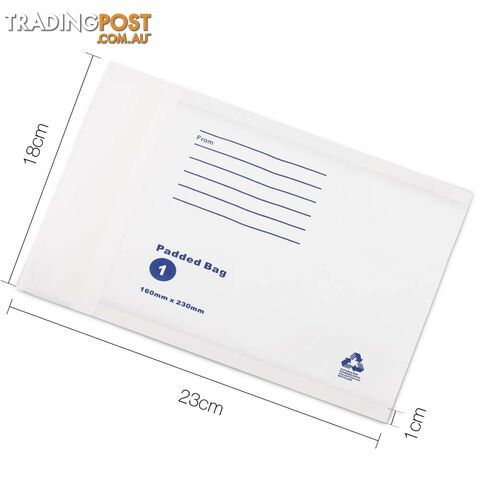 Bubble Padded Mail Envelopes 500pcs 160mm x 230mm