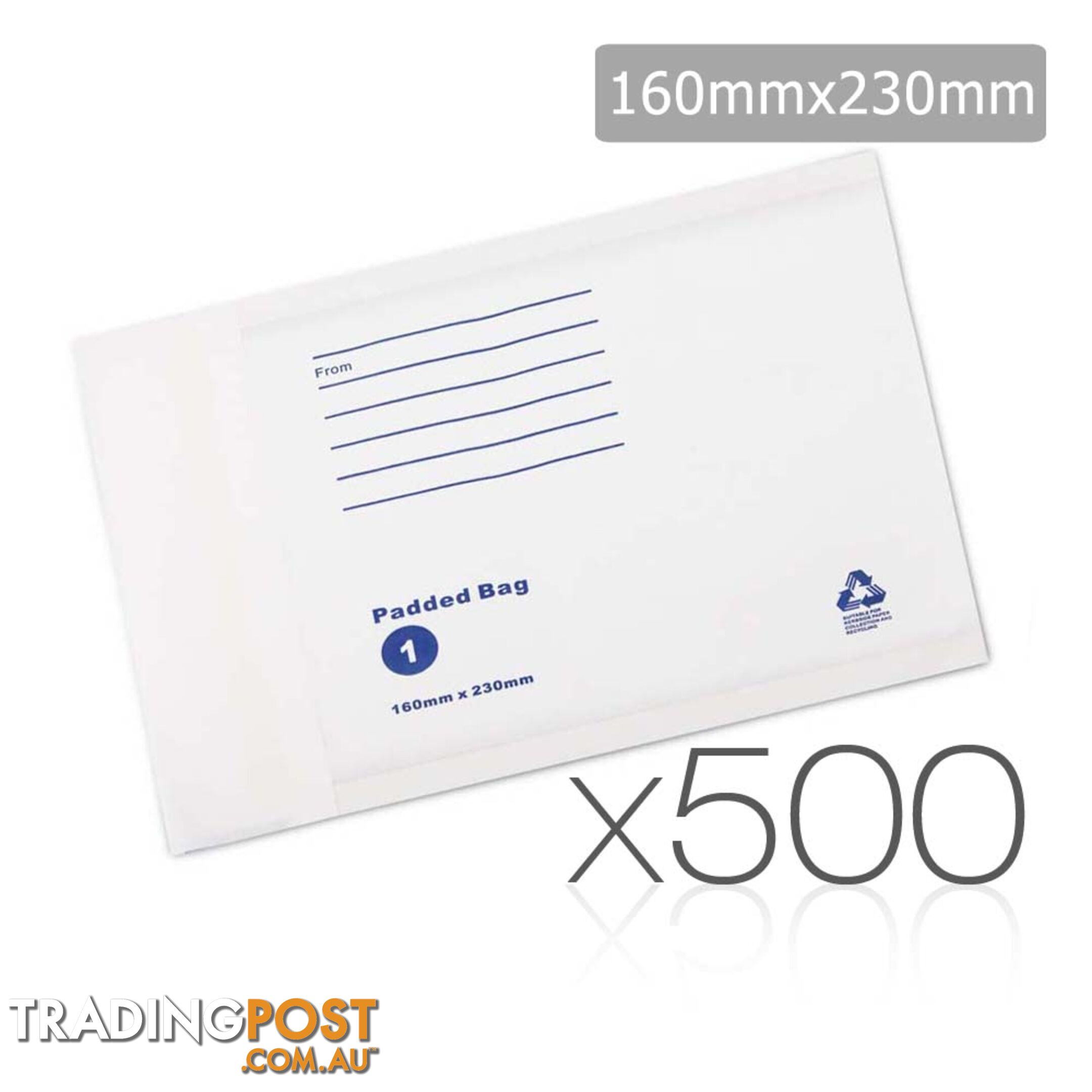 Bubble Padded Mail Envelopes 500pcs 160mm x 230mm