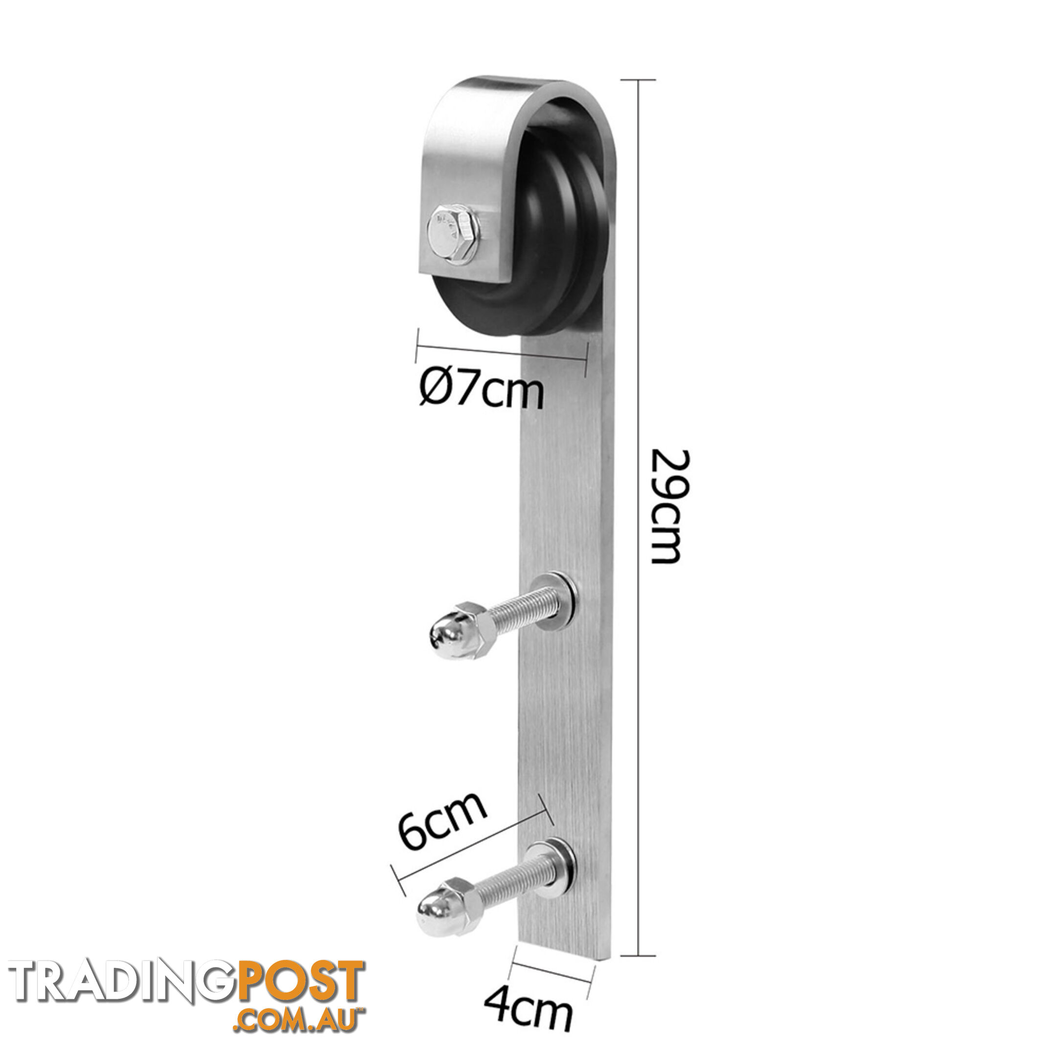 Large Sliding Door Hardware Set - Silver