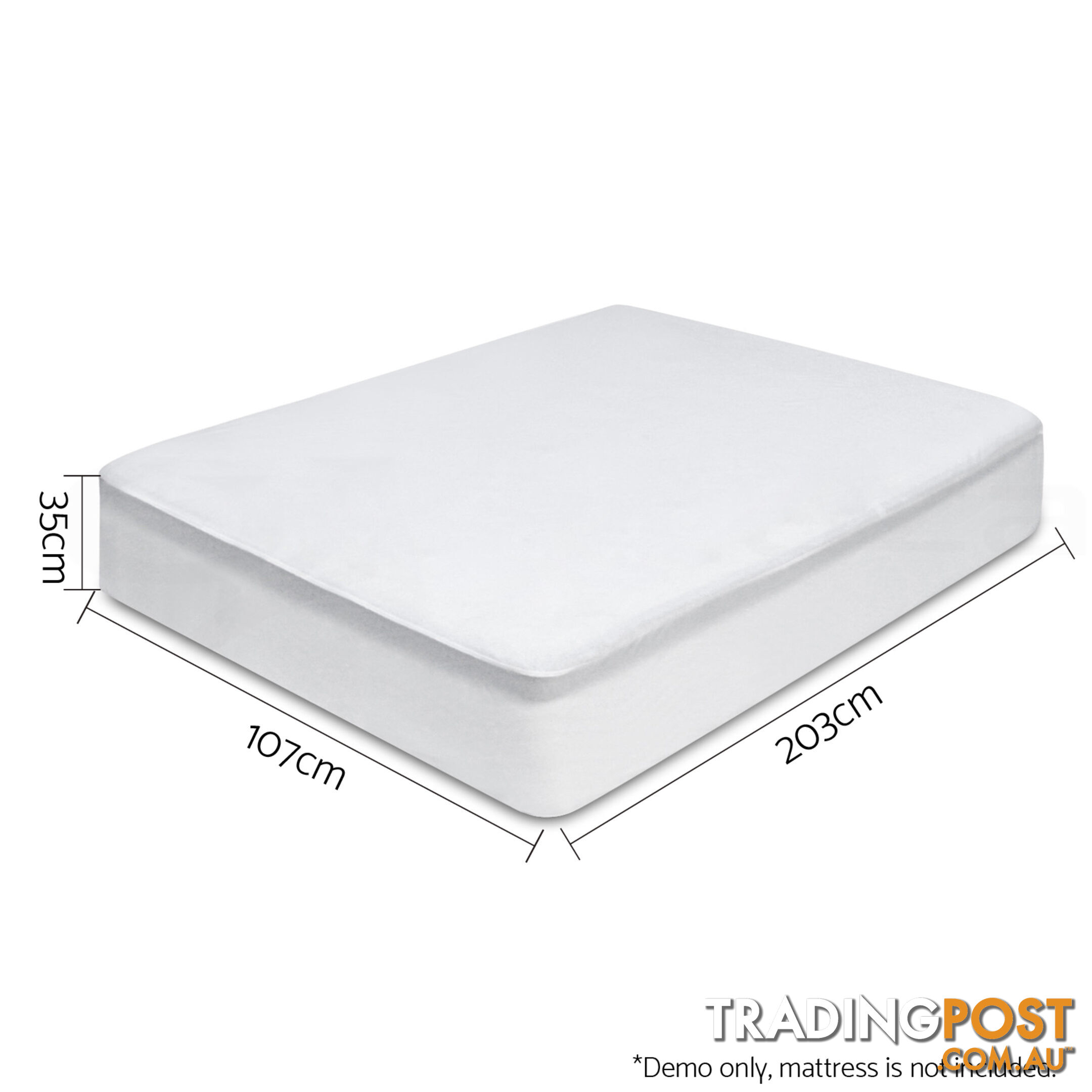 Waterproof Bamboo Mattress Protector - King Single