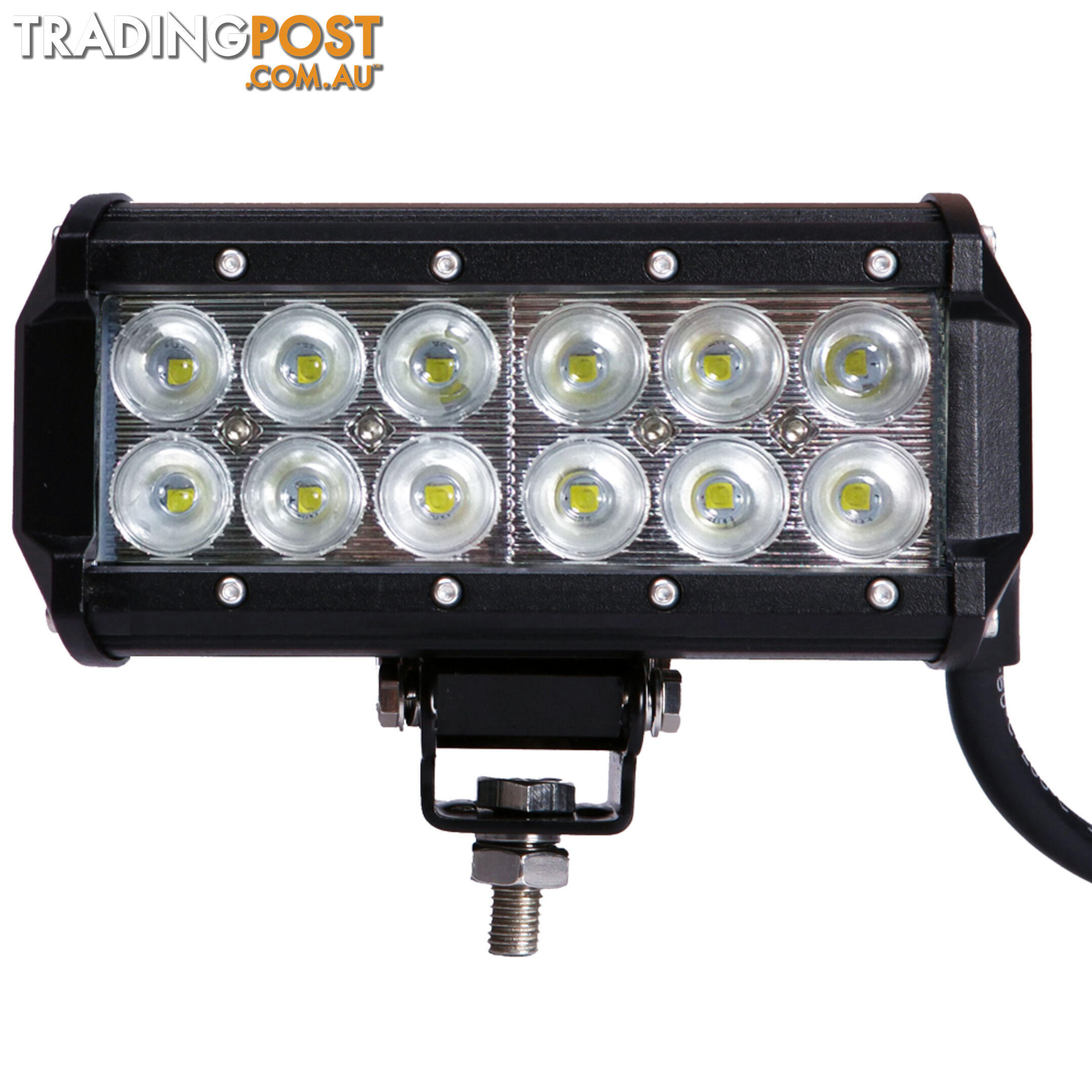 2x 7inch 60w Cree LED Light Bar Flood Beam Offroad Work SUV 4WD Lamp