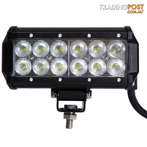 2x 7inch 60w Cree LED Light Bar Flood Beam Offroad Work SUV 4WD Lamp