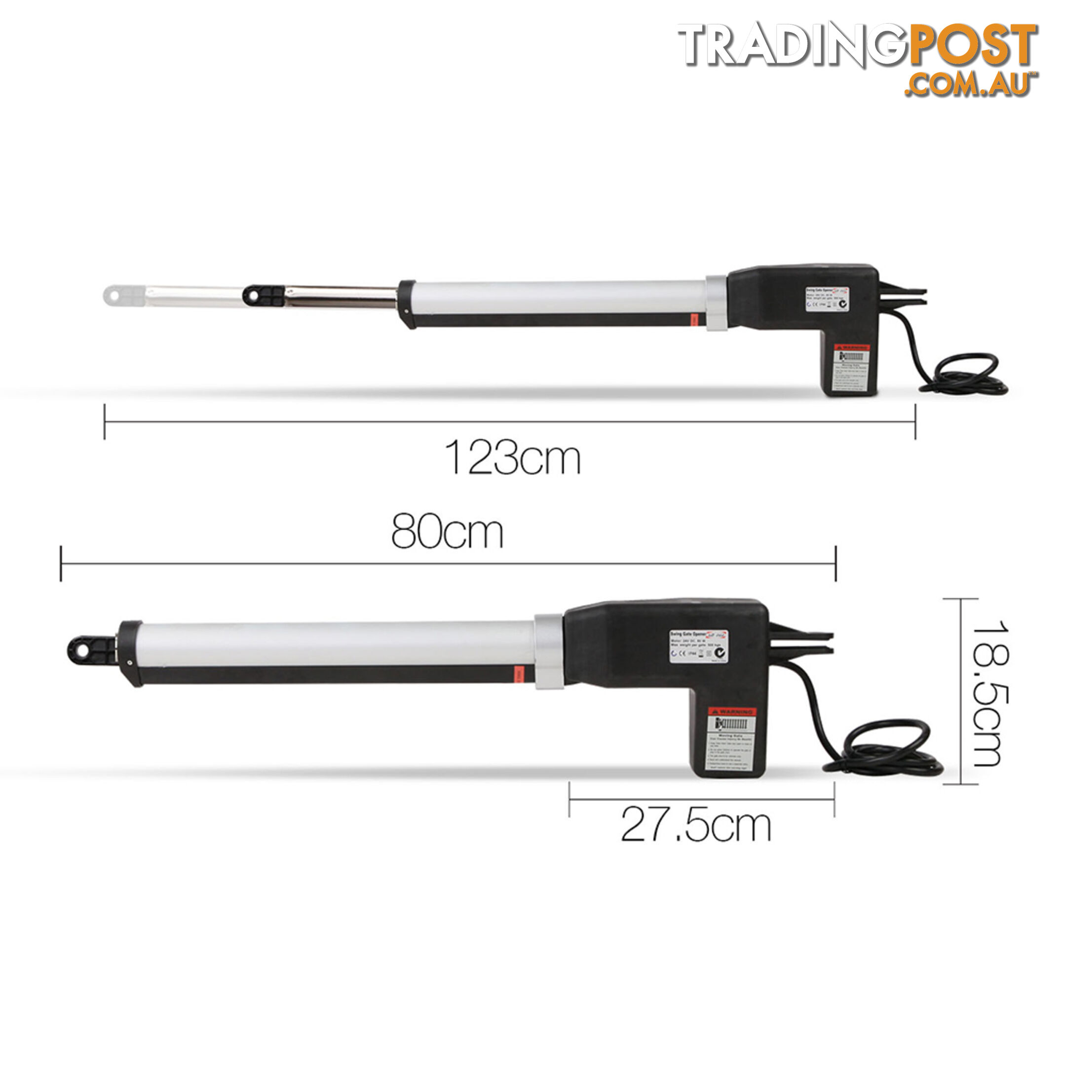 Automatic 2 Arm Swing Gate Opener with 2 Remote Controls