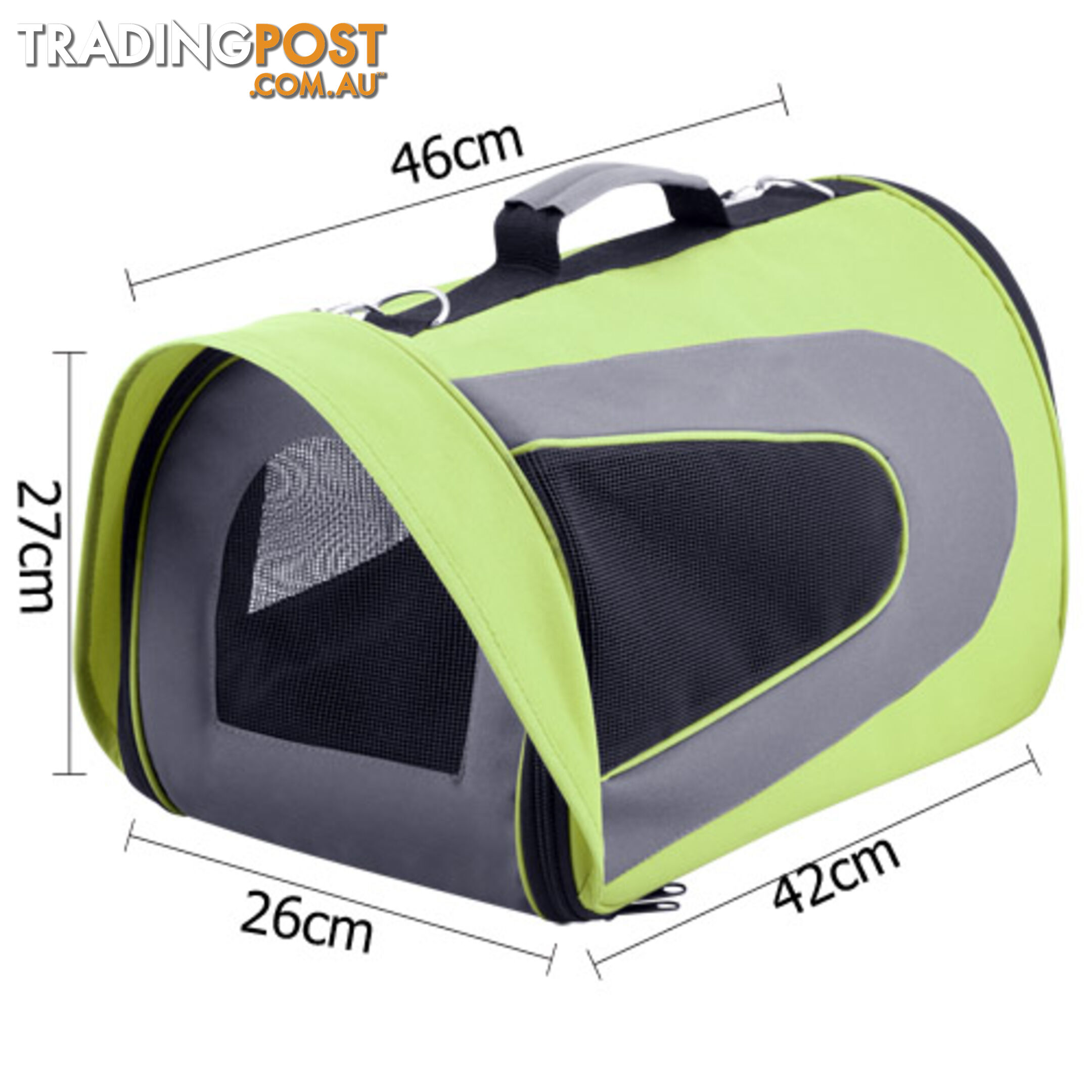 Pet Dog Cat Carrier Travel Bag Large Lime Green