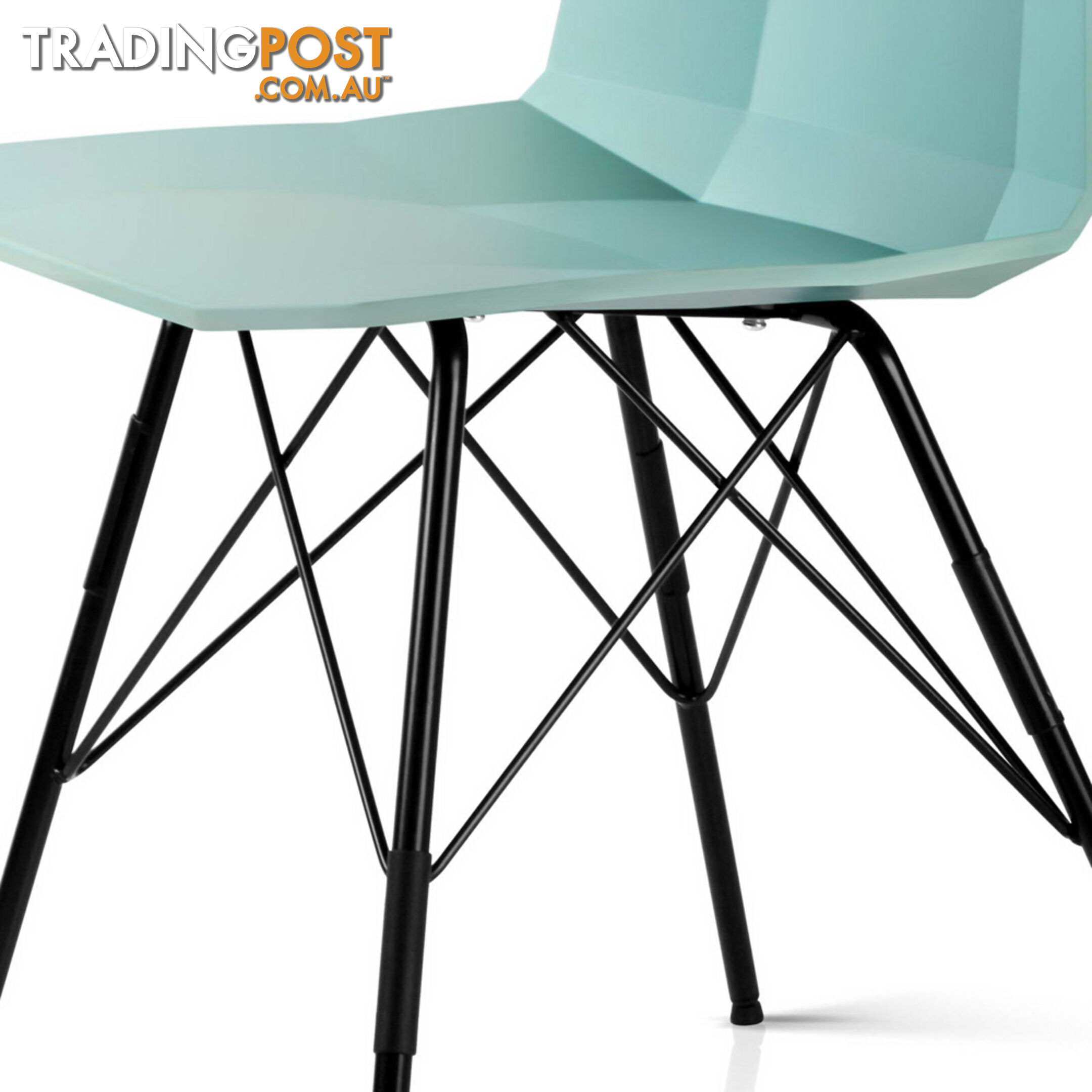 Set of 2 Eames Replica Contour Dining Chair