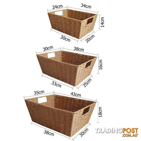 3 Peice Storage Basket Set