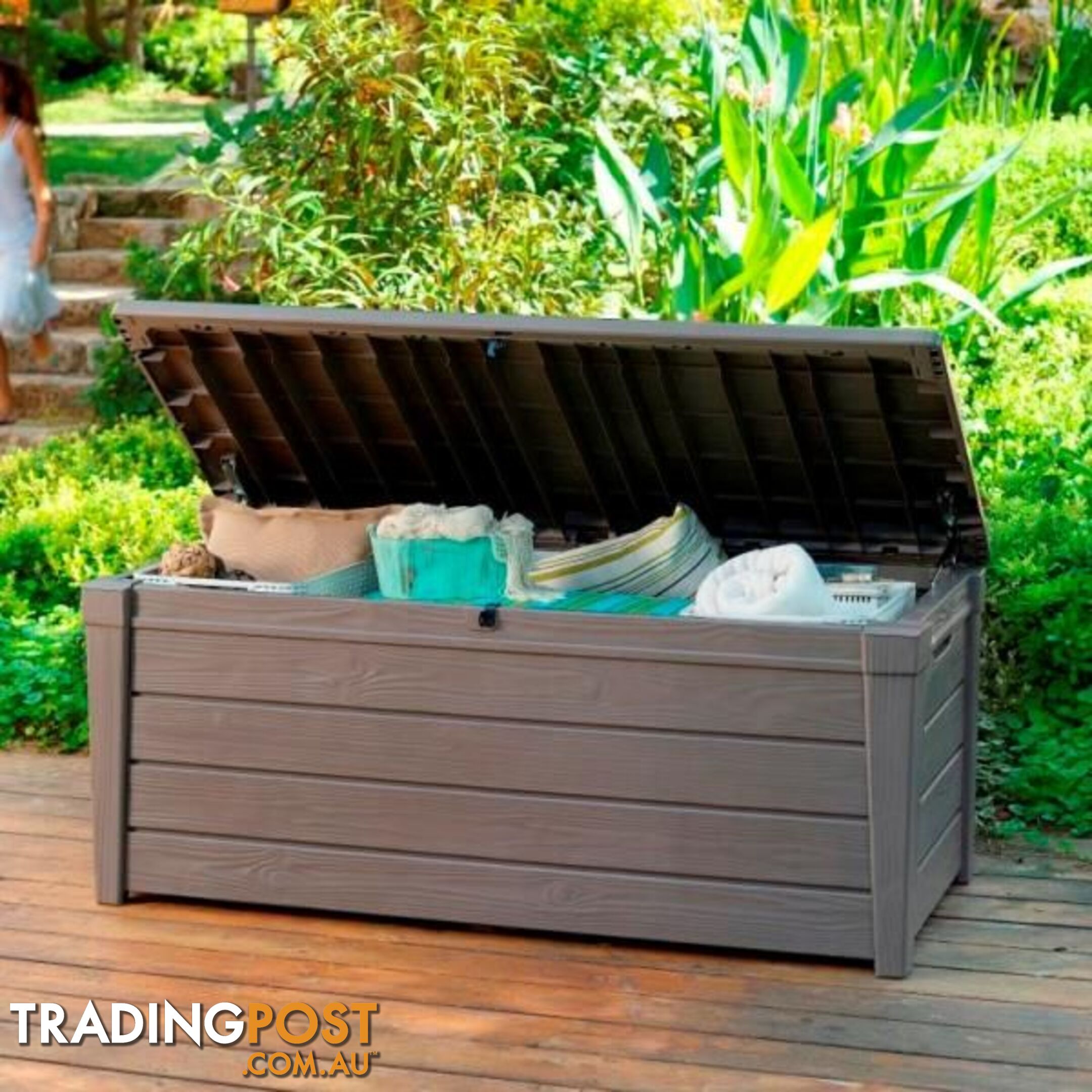 Keter Brightwood Outdoor Garden Storage Box