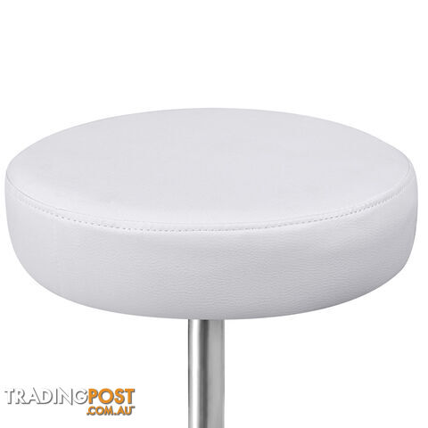 Round PU Swivel Salon Stool White