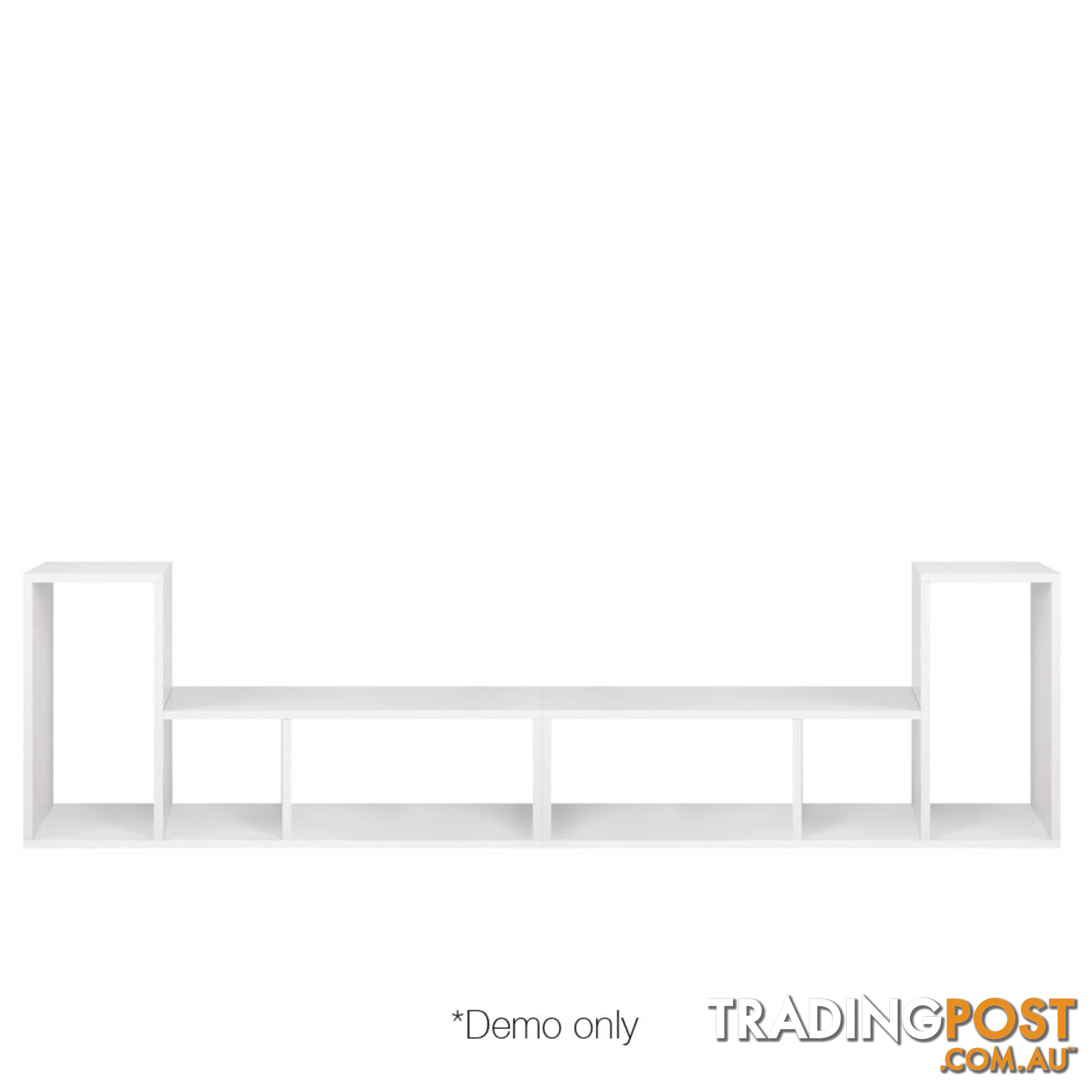 DIY L Shaped Display Shelf - White