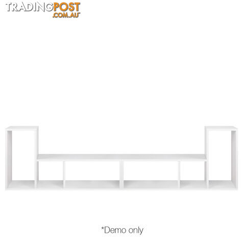 DIY L Shaped Display Shelf - White