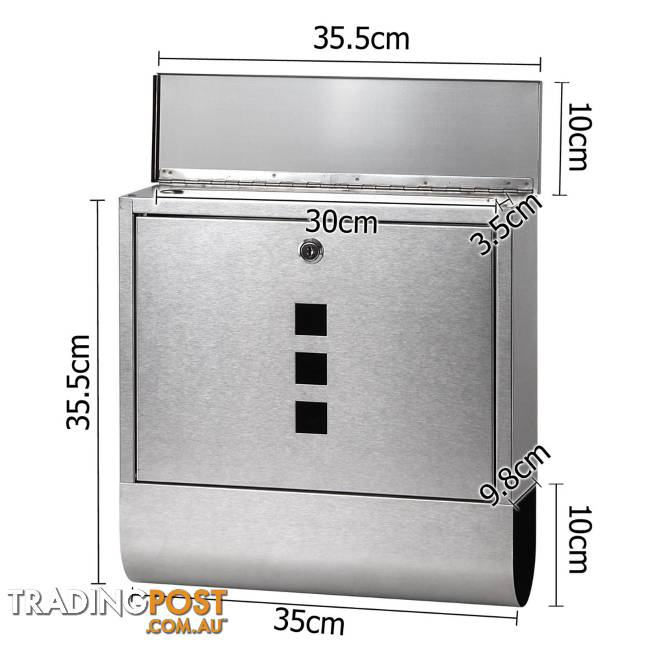 Stainless Steel Wall Mount Mail Letter Box