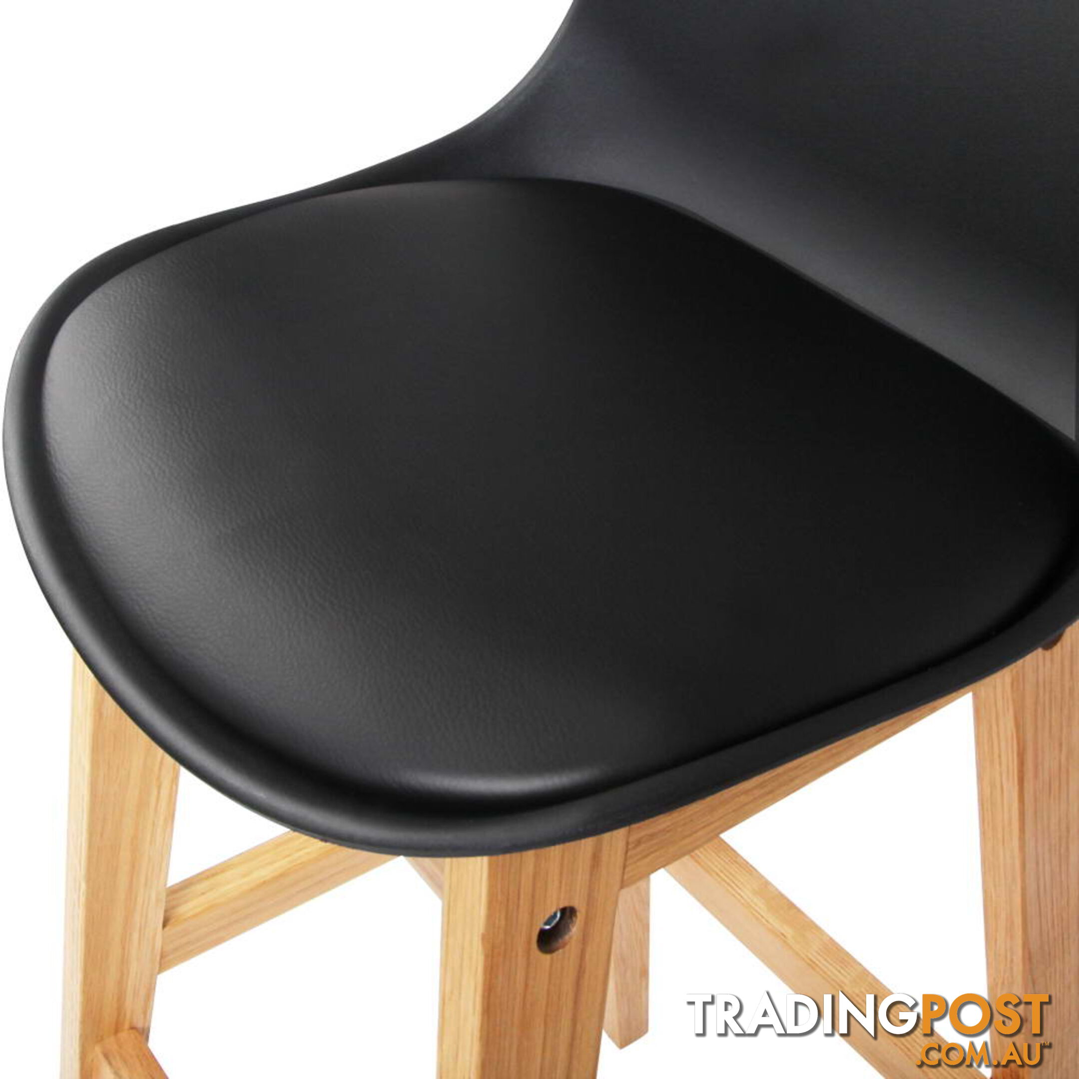 Set of 2 High Seat Back Barstools _ Black