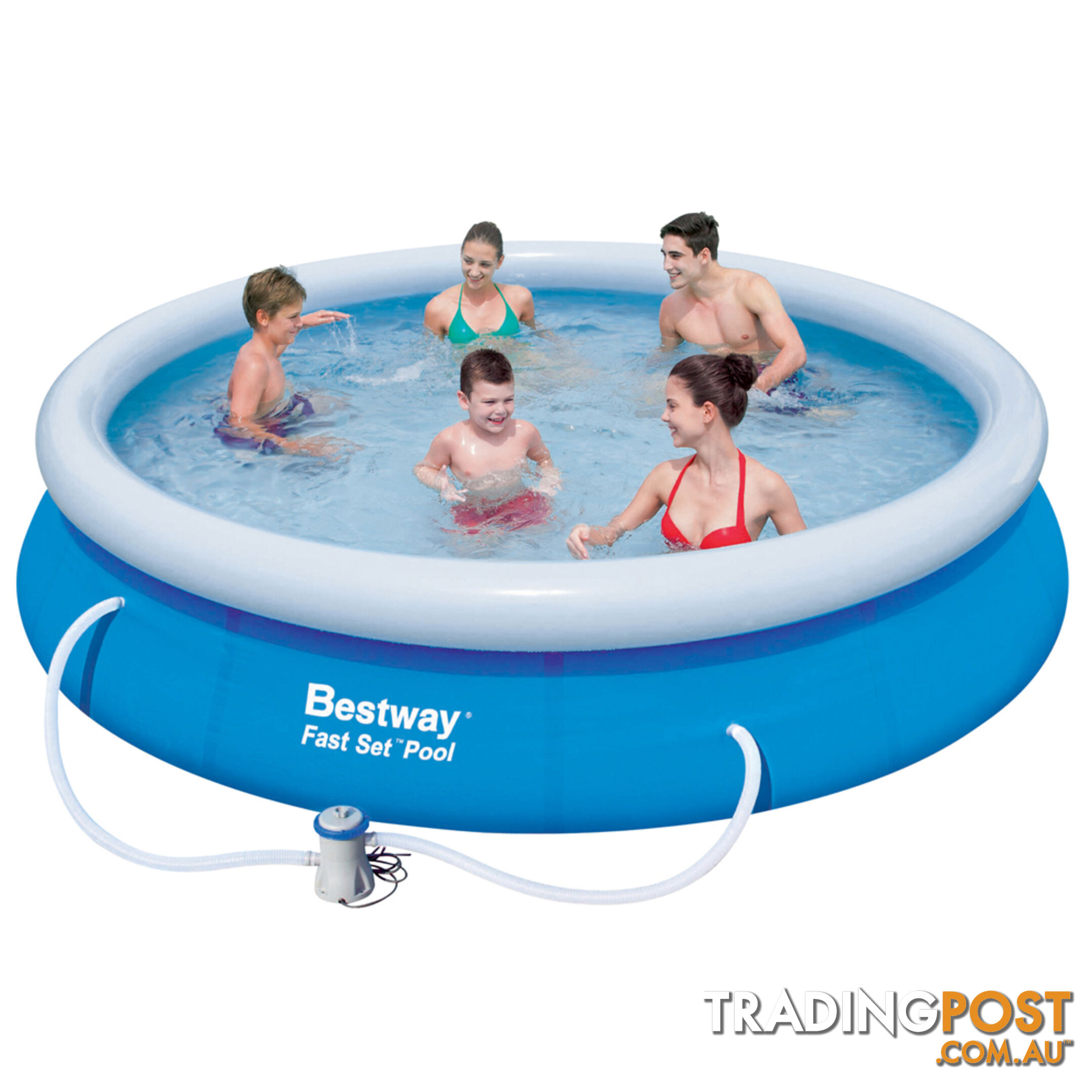 Bestway Above Ground Fast Set Swimming Pool Blue