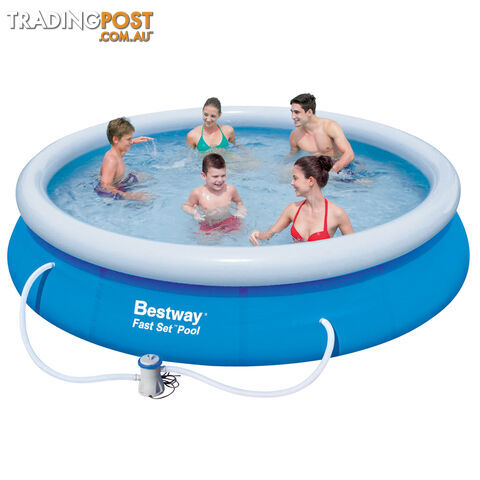 Bestway Above Ground Fast Set Swimming Pool Blue