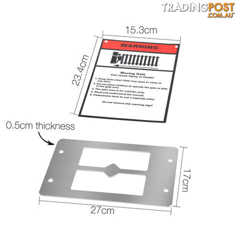 1800kg  LockMaster Automatic Sliding Gate Opener with 2 Remote Controllers