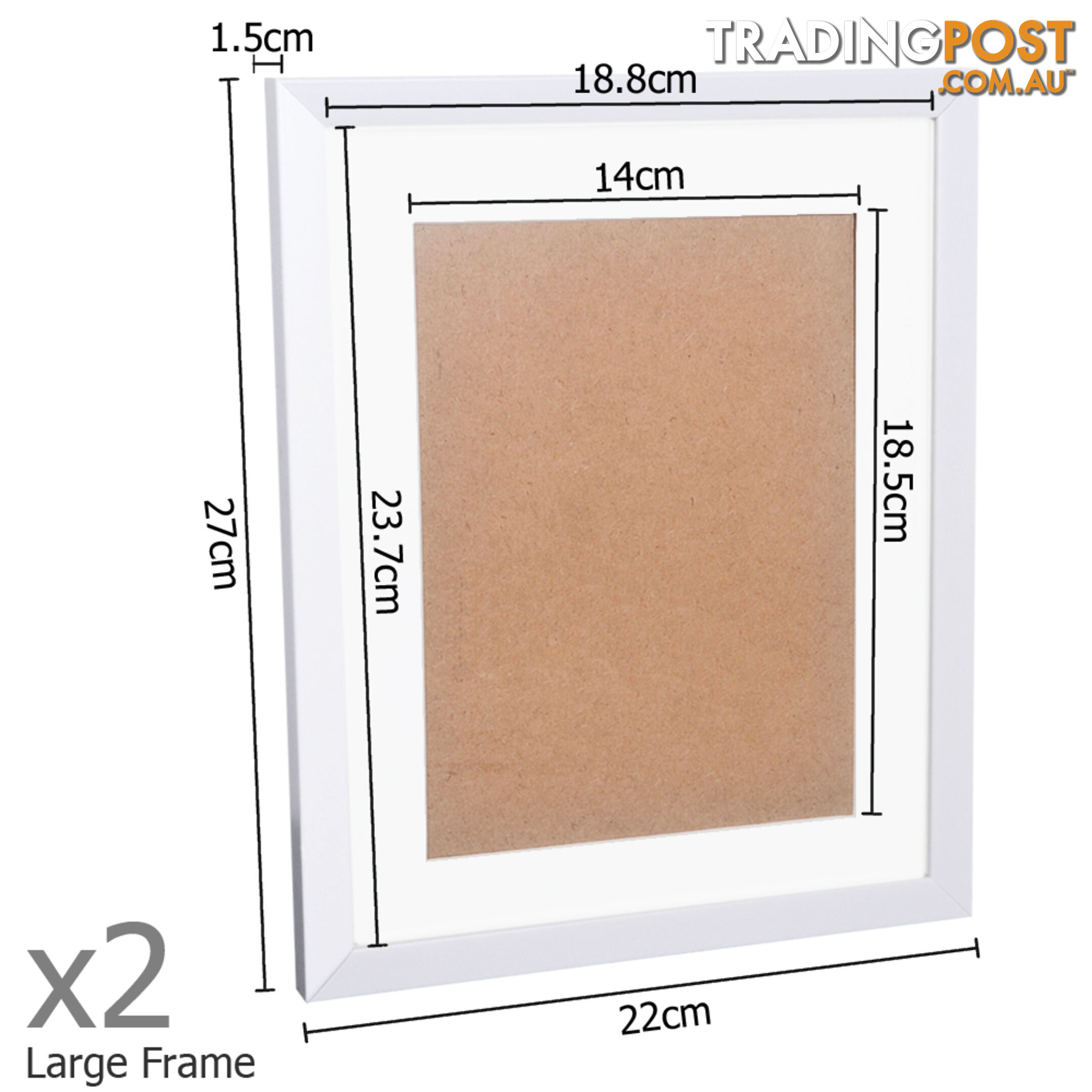 17 pcs Photo Frames Set Wall White