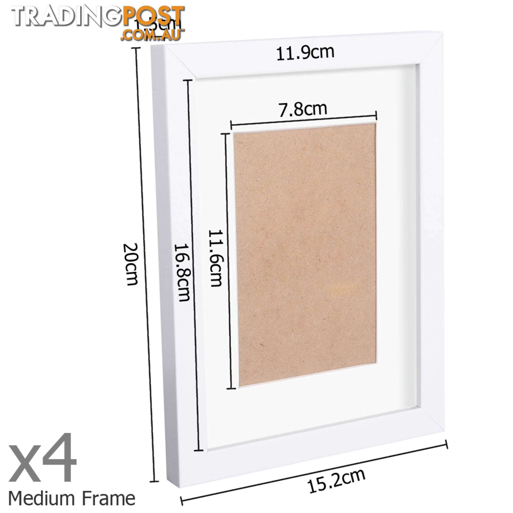 17 pcs Photo Frames Set Wall White