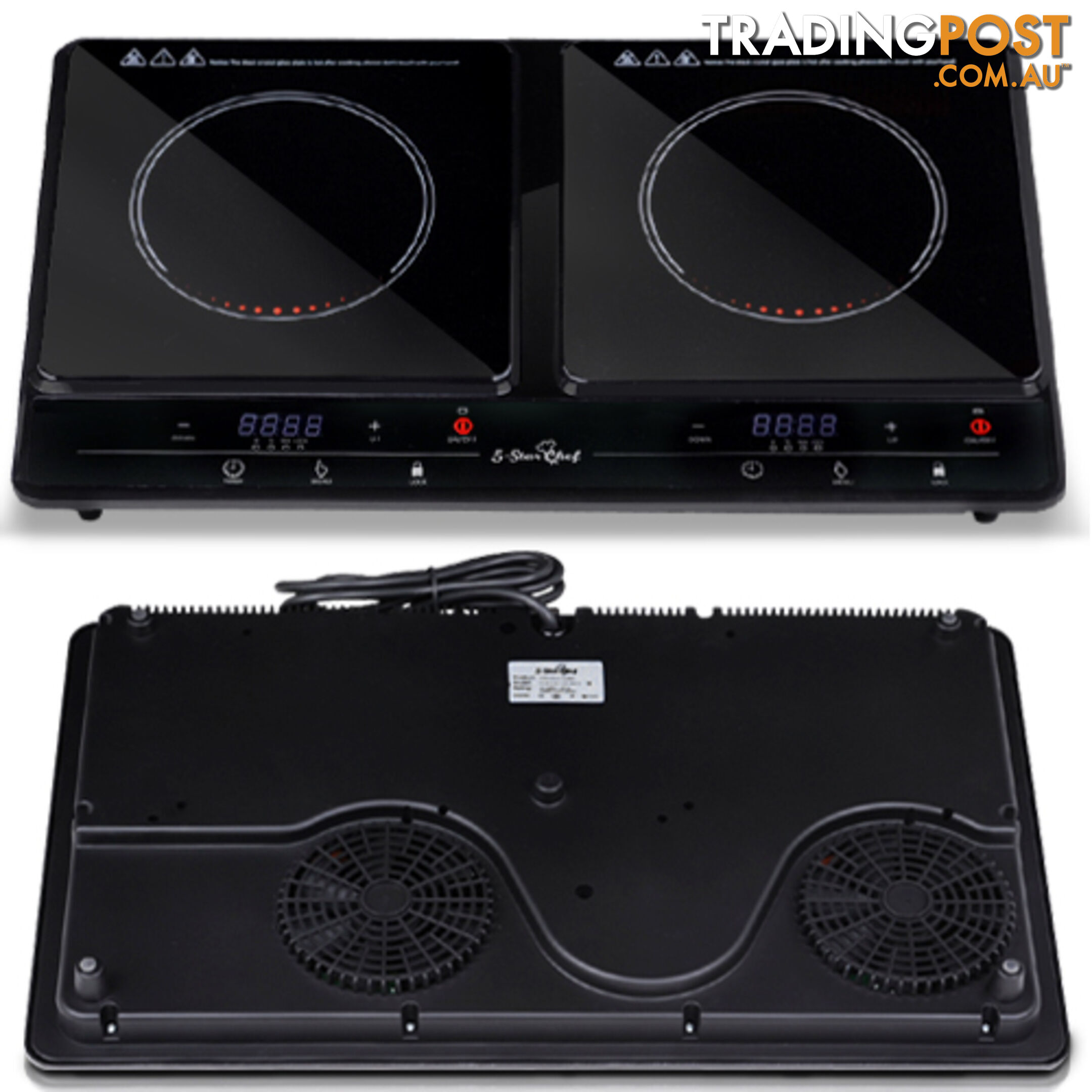 5 Star Chef Induction Cooktop Portable Duo