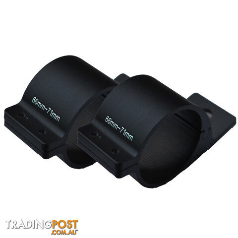 PAIR Bullbar Mounting Bracket Clamp 66-71mm For LED Light Bar HID Antenna ARB - photo 2 of 4