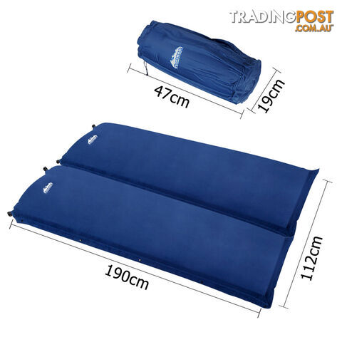 Self inflating Mattress Double 8cm Blue