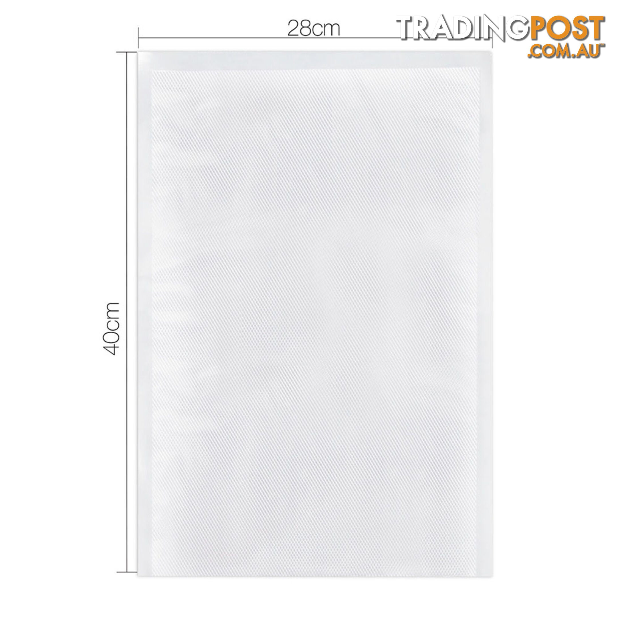 100 Food Sealer Bags: 28 x 40cm