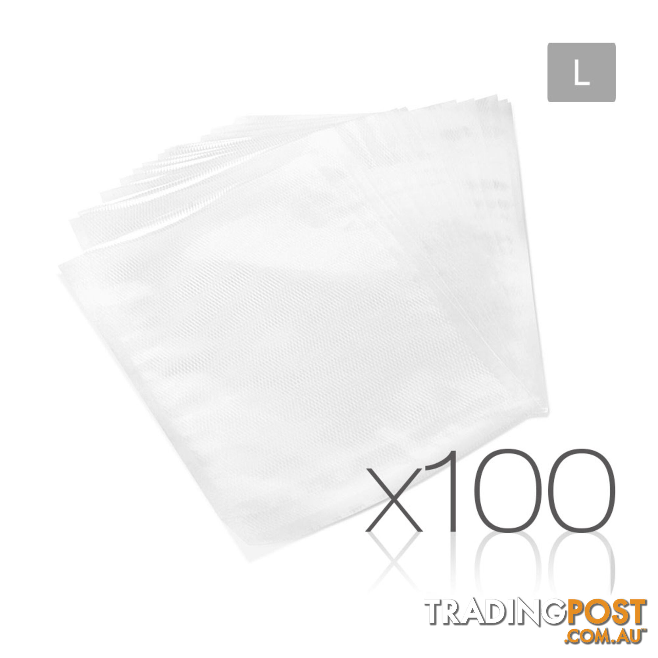 100 Food Sealer Bags: 28 x 40cm