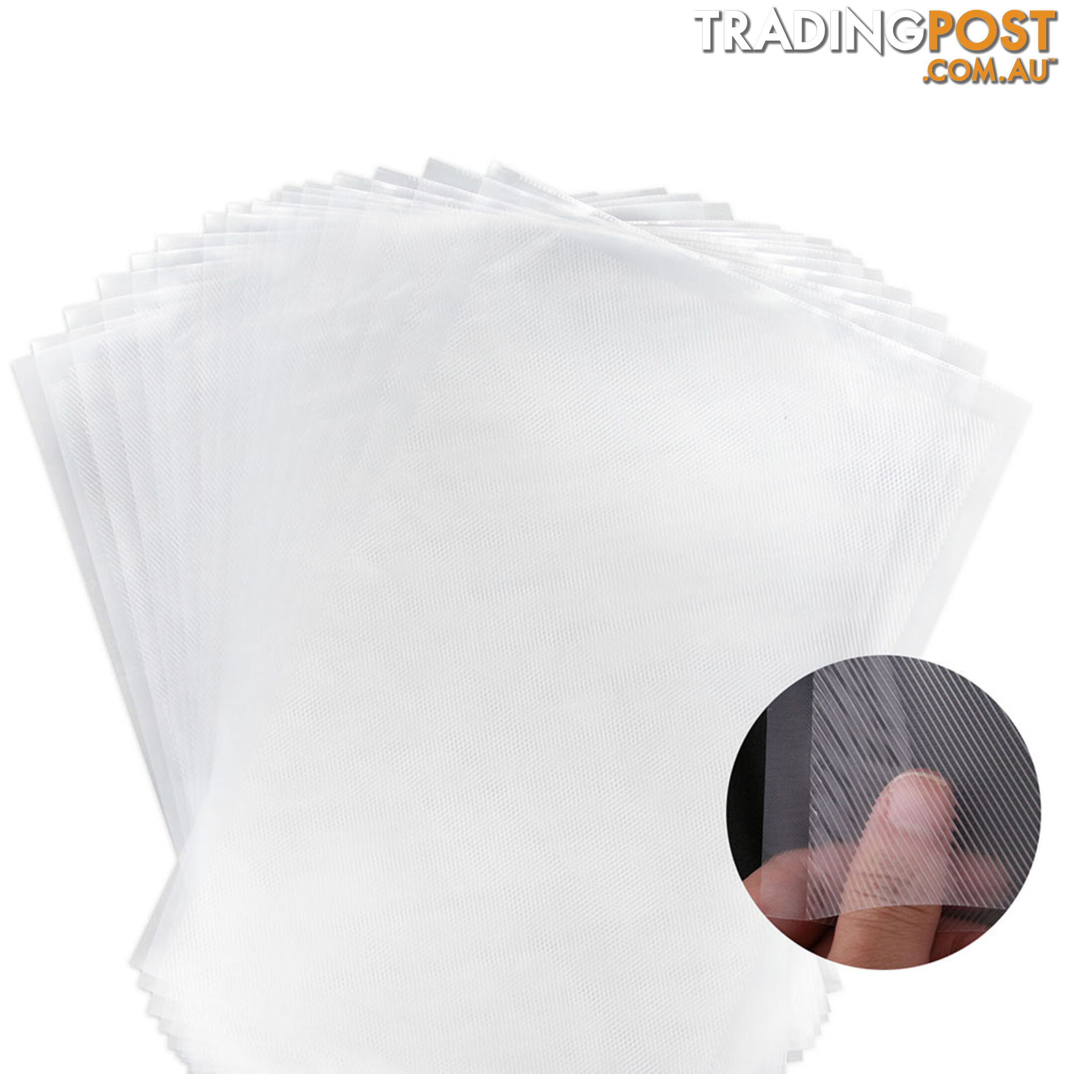 100 Food Sealer Bags: 28 x 40cm