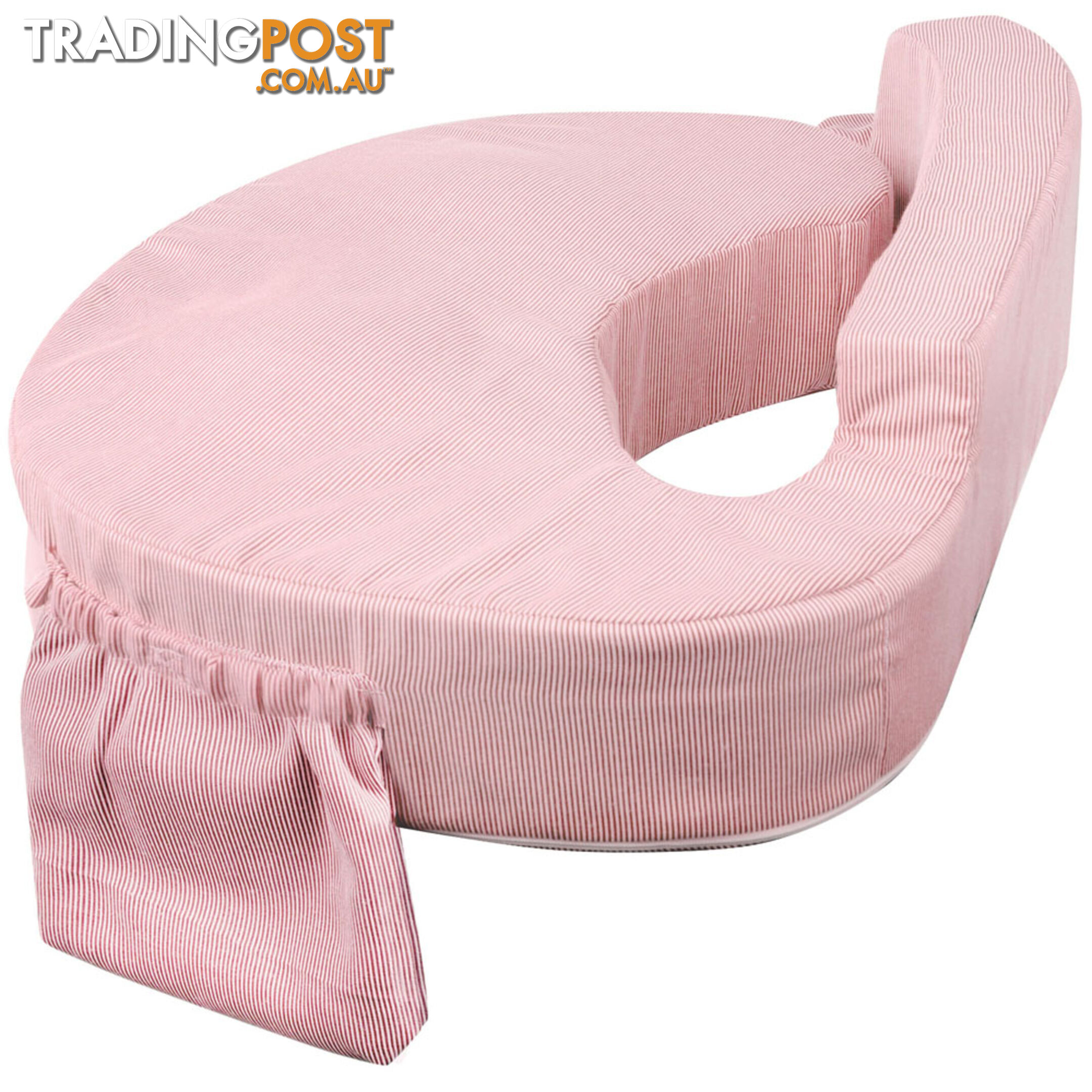 Baby Breast Feeding Support Memory Foam Pillow w/ Zip Cover Pink