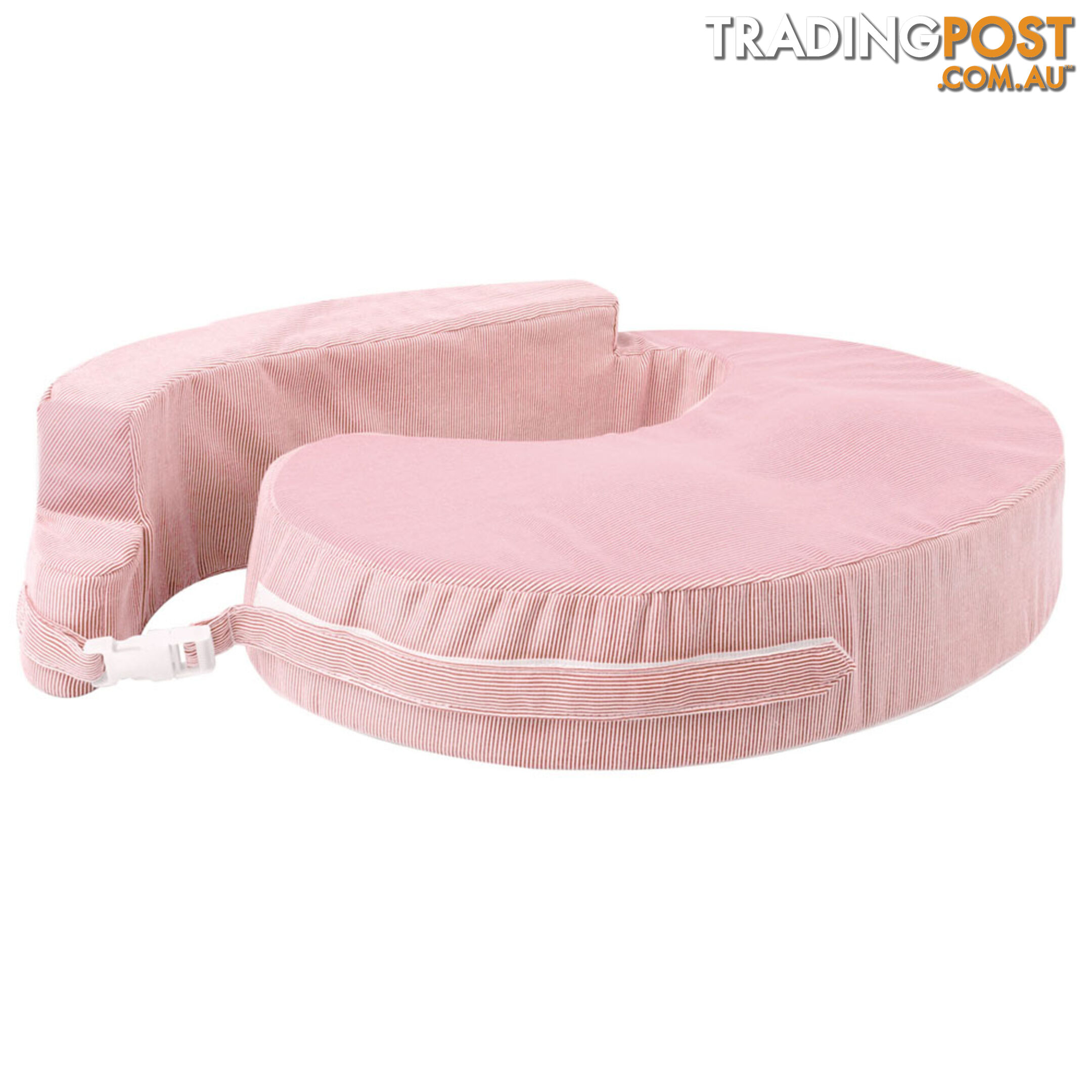 Baby Breast Feeding Support Memory Foam Pillow w/ Zip Cover Pink