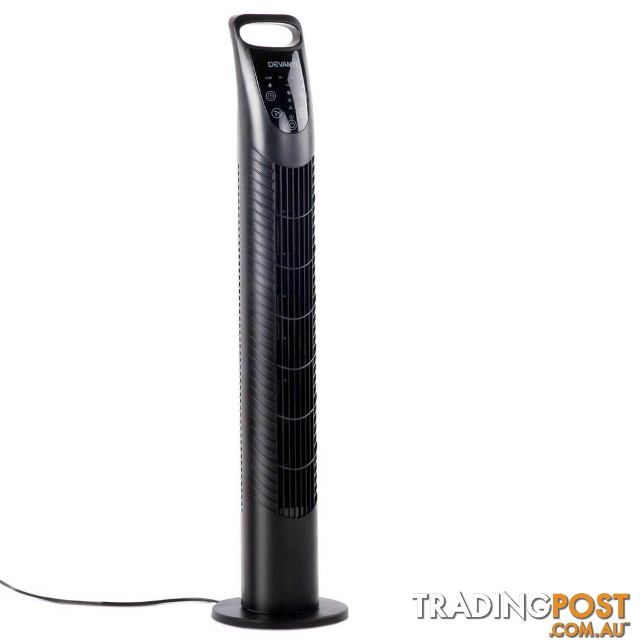 3 Speed Tower Fan  with Remote Control - Black