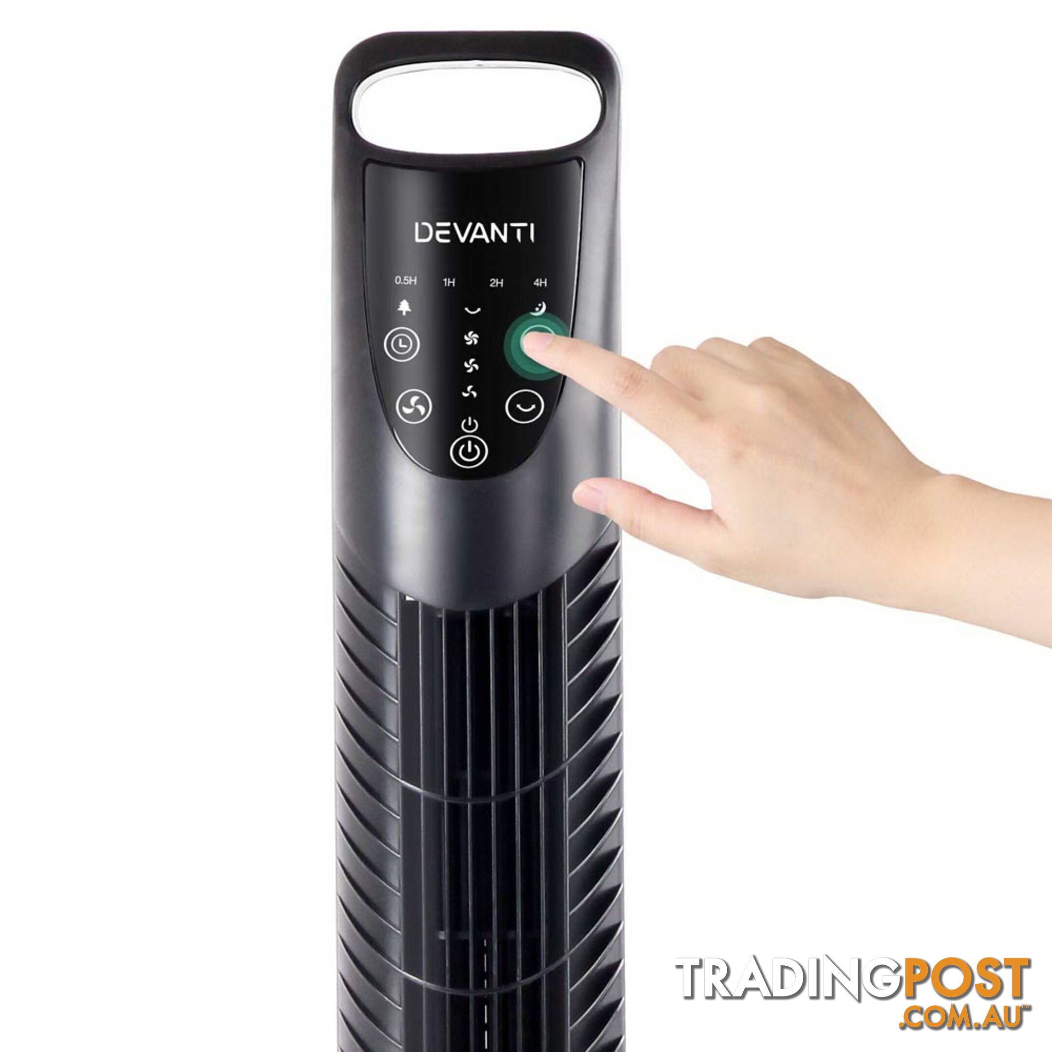 3 Speed Tower Fan  with Remote Control - Black