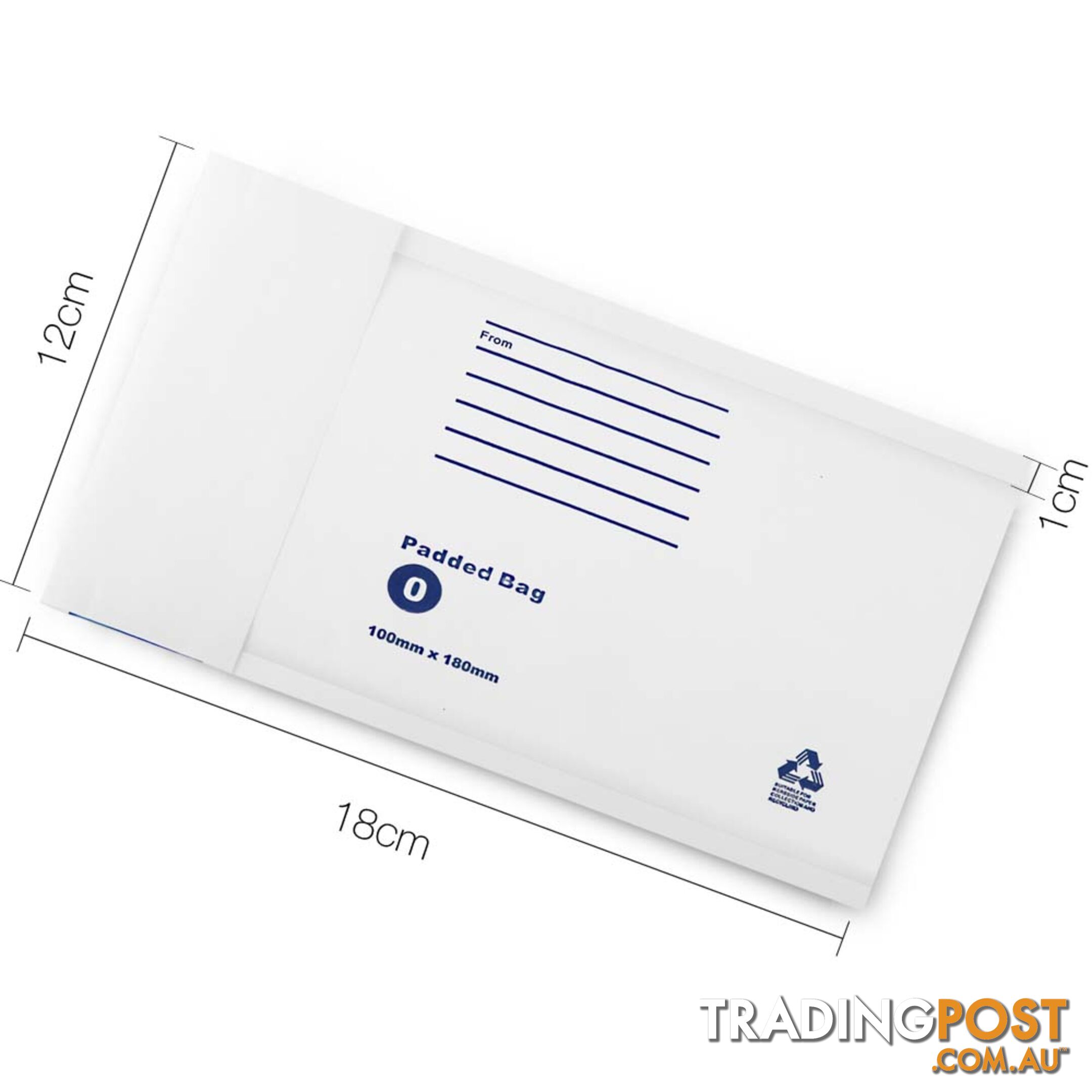 Bubble Padded Mail Envelopes 200pcs 100mm x 180mm