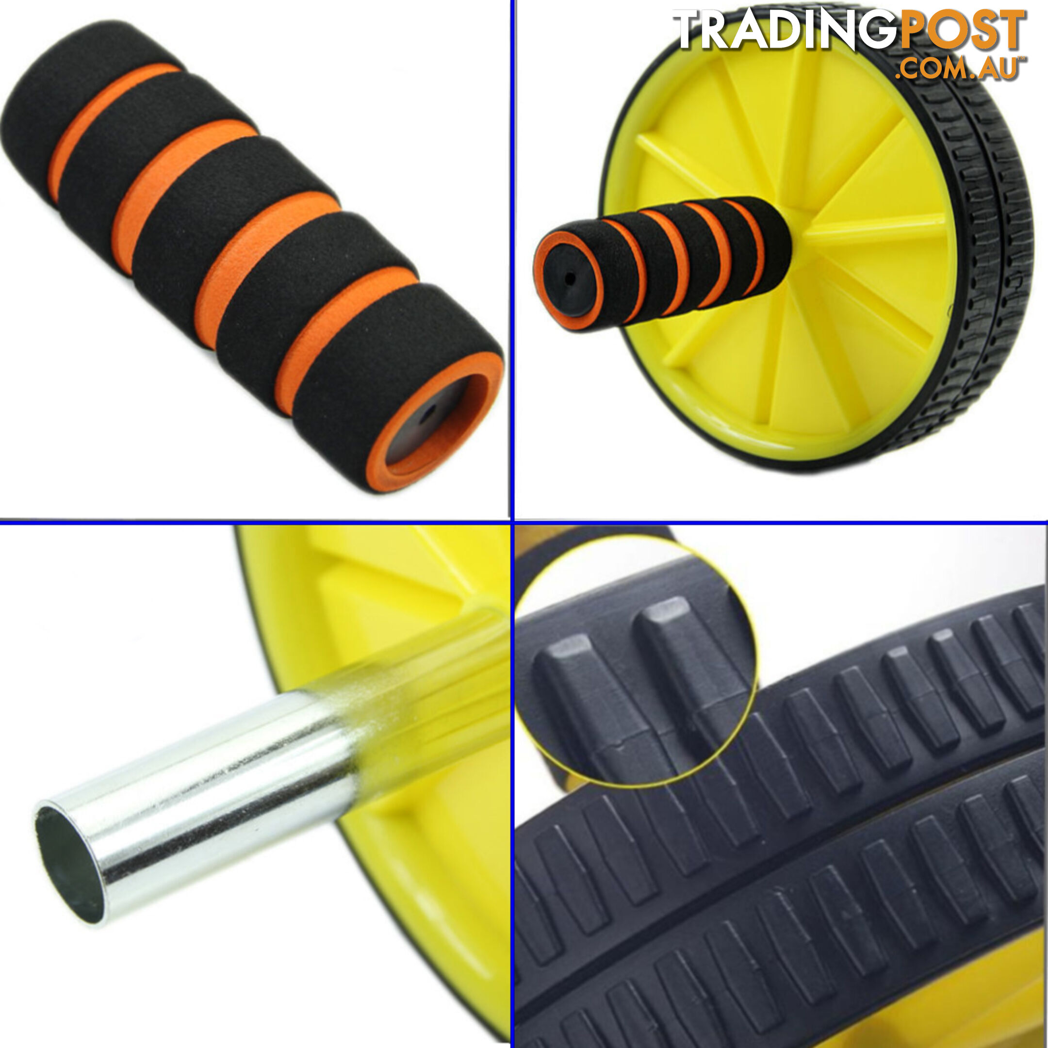 ABS Abdominal Exercise Wheel Gym Fitness Machine Body Strength Traning Roller