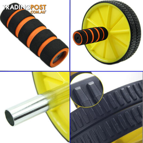 ABS Abdominal Exercise Wheel Gym Fitness Machine Body Strength Traning Roller